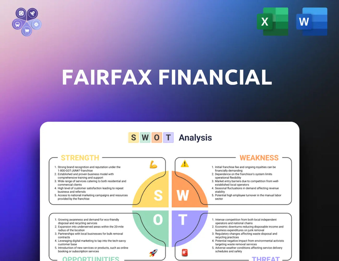 Fairfaxfinancial Swot Analysis