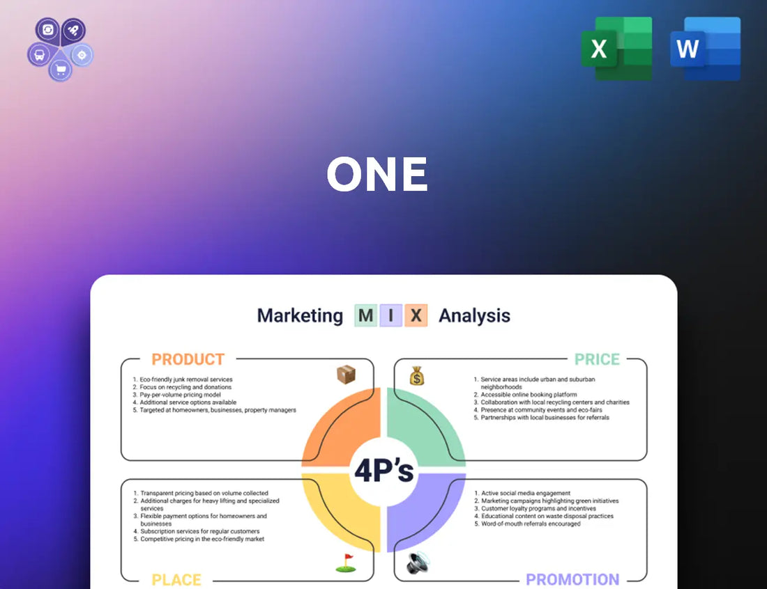 One1 Marketing Mix